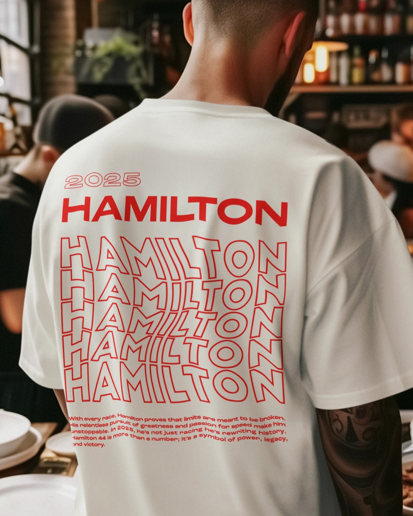 44 Hamilton Men's T-shirt White